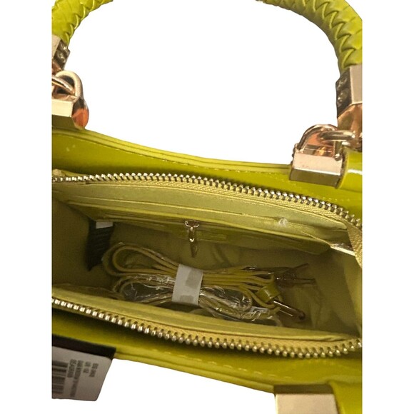 Bebe Dana Seagrass Top Handle Crossbody Purse CXL Christian Lacroix Croco Wallet - Picture 5 of 6